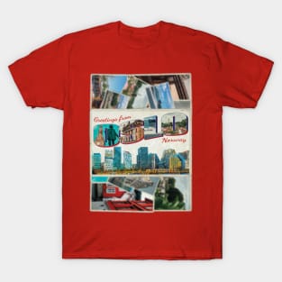 Greetings from Oslo in Norway Vintage style retro souvenir T-Shirt